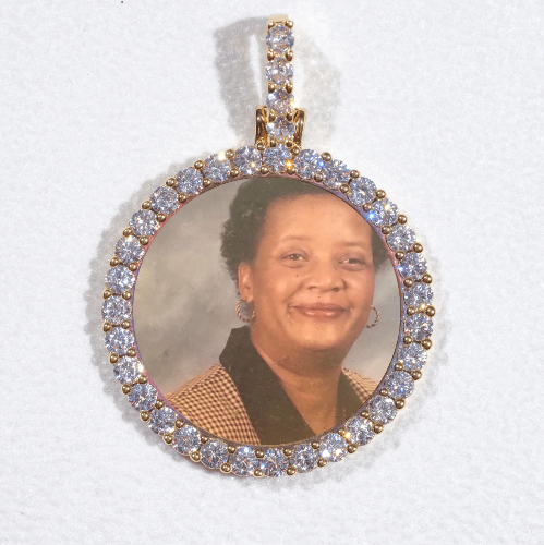 3D CIRCLE CUSTOM PICTURE PENDANT SMALL SIZE