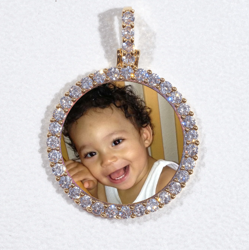 3D CIRCLE CUSTOM PICTURE PENDANT SMALL SIZE