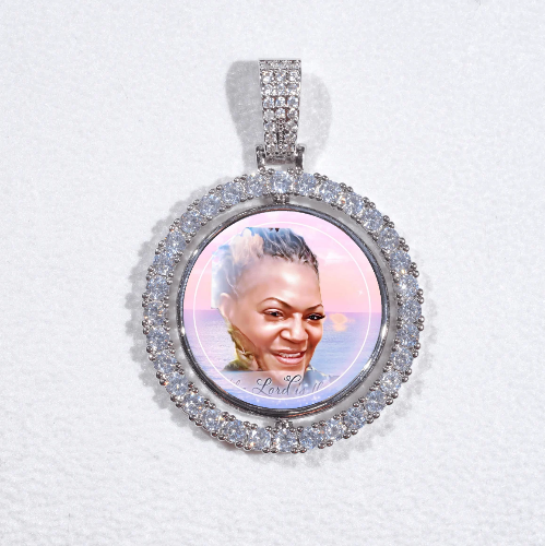 3D Spinning 2-Faced Custom Picture Pendant