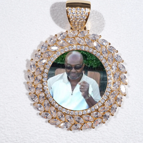 Large 3D Wheat Ear Custom Picture Pendant