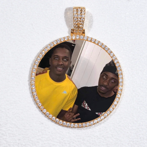 MEDIUM 3D CIRCLE CUSTOM PICTURE PENDANT