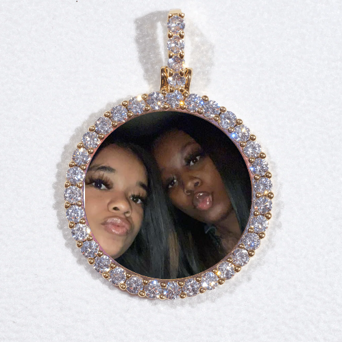 3D CIRCLE CUSTOM PICTURE PENDANT SMALL SIZE