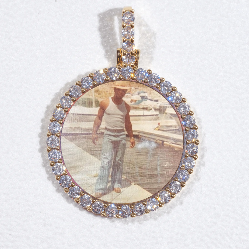 3D CIRCLE CUSTOM PICTURE PENDANT SMALL SIZE