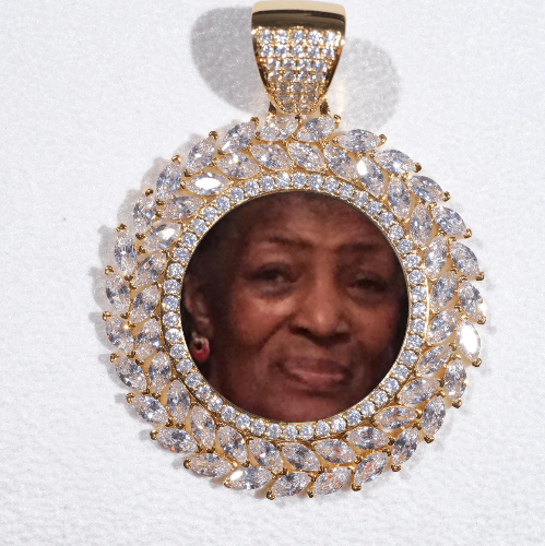 Large 3D Wheat Ear Custom Picture Pendant
