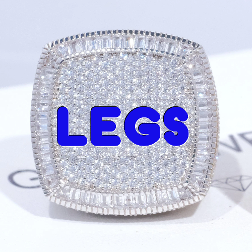 CUSTOM LETTER 3D ICED RING