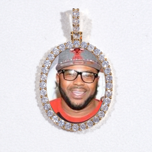 3D Oval Custom Picture Pendant
