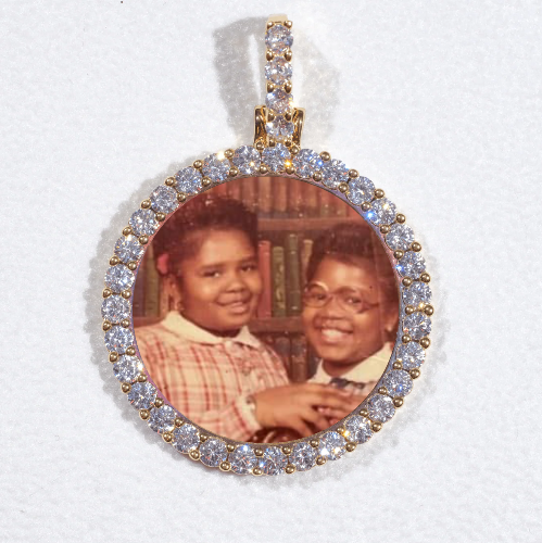 3D CIRCLE CUSTOM PICTURE PENDANT SMALL SIZE