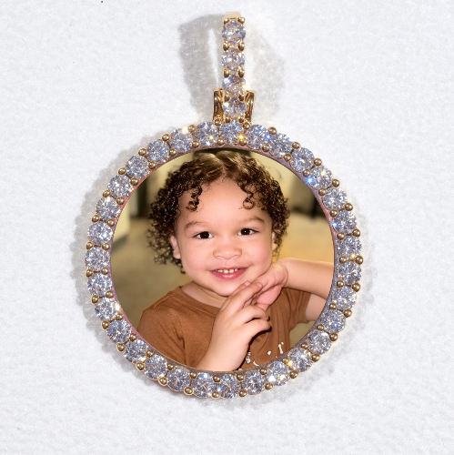 3D CIRCLE CUSTOM PICTURE PENDANT SMALL SIZE