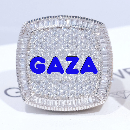 CUSTOM LETTER 3D ICED RING