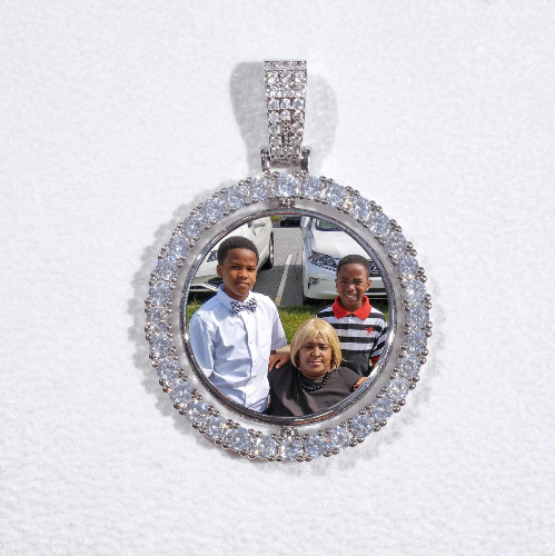 3D Spinning 2-Faced Custom Picture Pendant