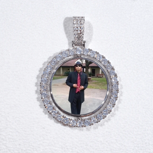 3D Spinning 2-Faced Custom Picture Pendant