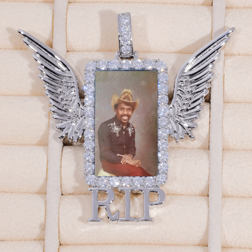 RIP WING 3D CUSTOM PICTURE PENDANT