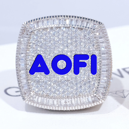 CUSTOM LETTER 3D ICED RING