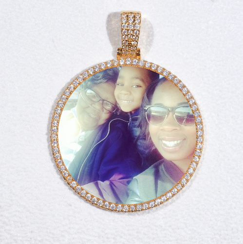 MEDIUM 3D CIRCLE CUSTOM PICTURE PENDANT