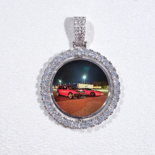 3D Spinning 2-Faced Custom Picture Pendant