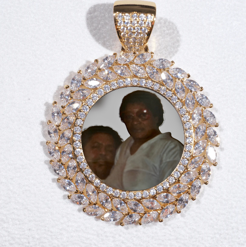 Large 3D Wheat Ear Custom Picture Pendant