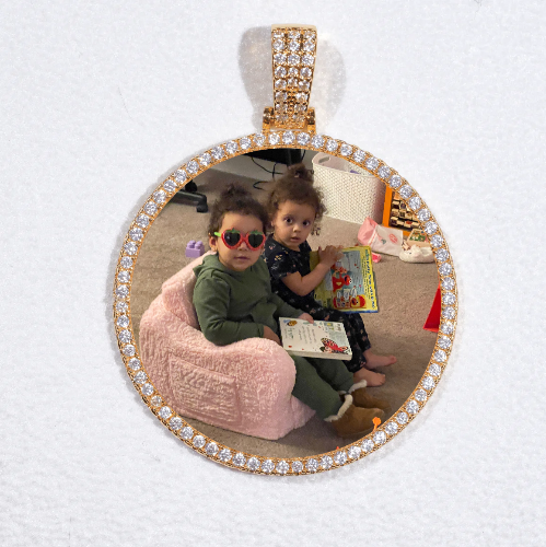 MEDIUM 3D CIRCLE CUSTOM PICTURE PENDANT
