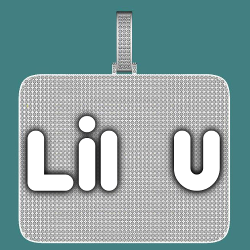 CUSTOM LETTER NECKLACE 3D BIG SQUARE