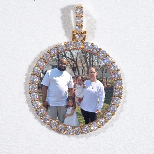 3D CIRCLE CUSTOM PICTURE PENDANT SMALL SIZE