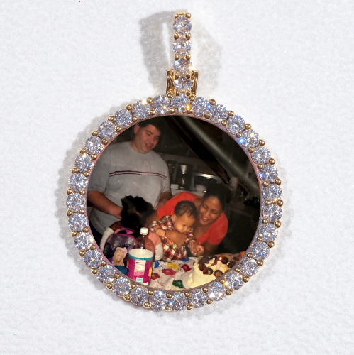 3D CIRCLE CUSTOM PICTURE PENDANT SMALL SIZE