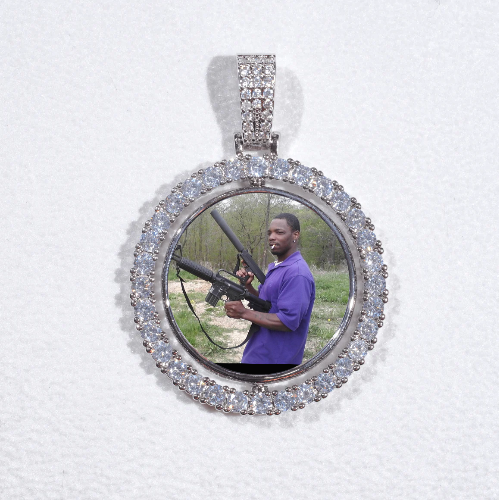 3D Spinning 2-Faced Custom Picture Pendant