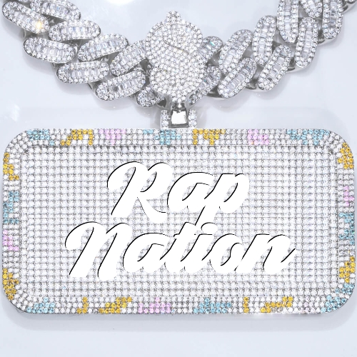 CUSTOM LETTER NECKLACE 3D COLORFUL SQUARE