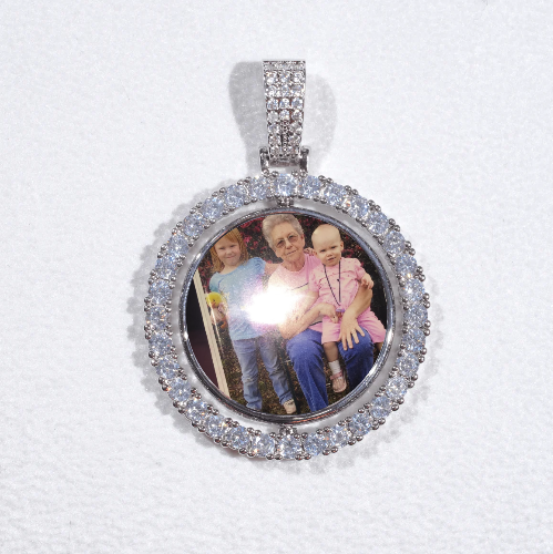 3D Spinning 2-Faced Custom Picture Pendant