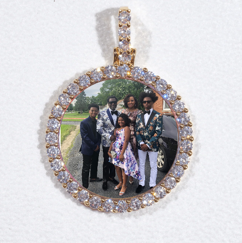 3D CIRCLE CUSTOM PICTURE PENDANT SMALL SIZE