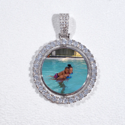 3D Spinning 2-Faced Custom Picture Pendant