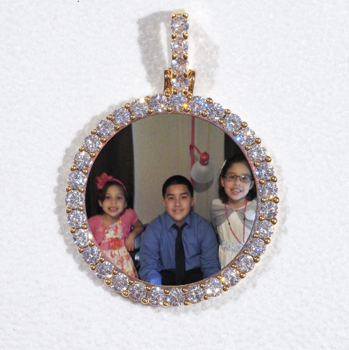 3D CIRCLE CUSTOM PICTURE PENDANT SMALL SIZE