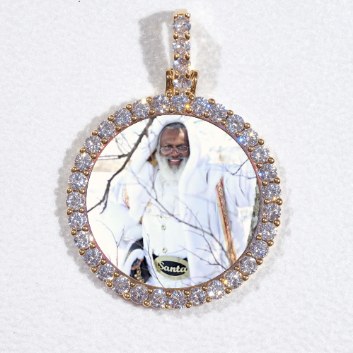3D CIRCLE CUSTOM PICTURE PENDANT SMALL SIZE