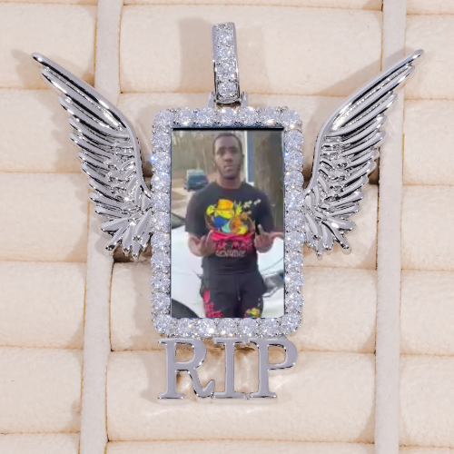 RIP WING 3D CUSTOM PICTURE PENDANT