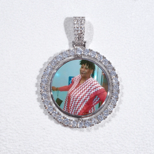 3D Spinning 2-Faced Custom Picture Pendant