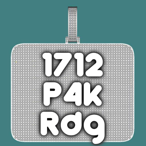 CUSTOM LETTER NECKLACE 3D BIG SQUARE