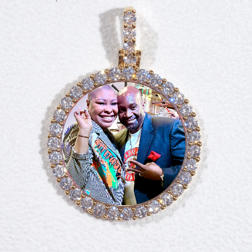 3D CIRCLE CUSTOM PICTURE PENDANT SMALL SIZE