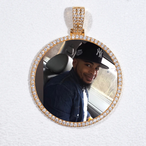 MEDIUM 3D CIRCLE CUSTOM PICTURE PENDANT