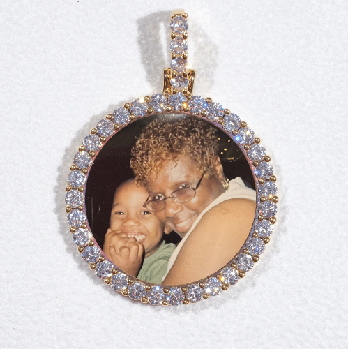 3D CIRCLE CUSTOM PICTURE PENDANT SMALL SIZE