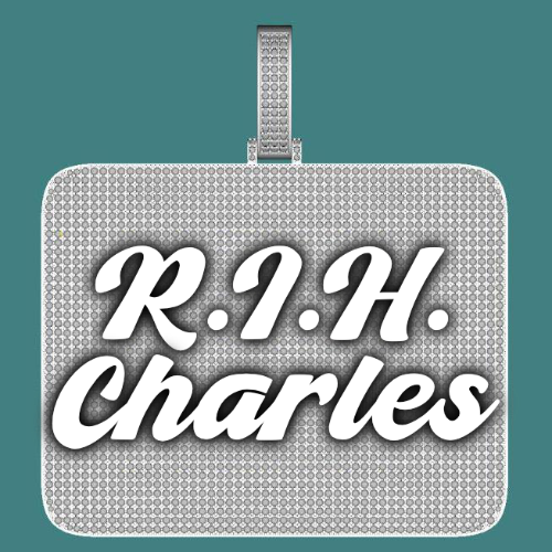 CUSTOM LETTER NECKLACE 3D BIG SQUARE