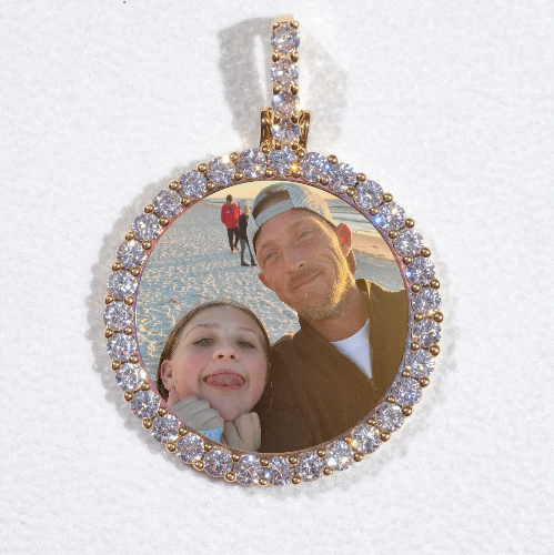 3D CIRCLE CUSTOM PICTURE PENDANT SMALL SIZE