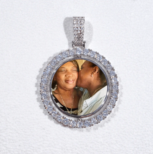 3D Spinning 2-Faced Custom Picture Pendant