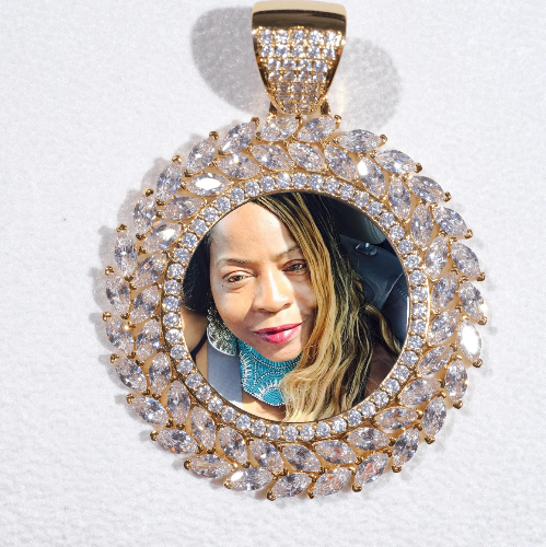 Large 3D Wheat Ear Custom Picture Pendant