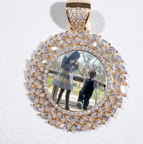 Large 3D Wheat Ear Custom Picture Pendant
