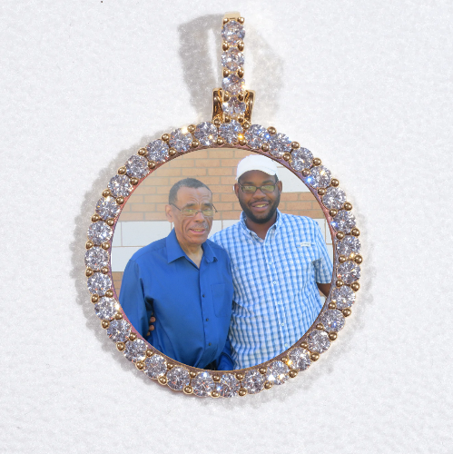 3D CIRCLE CUSTOM PICTURE PENDANT SMALL SIZE