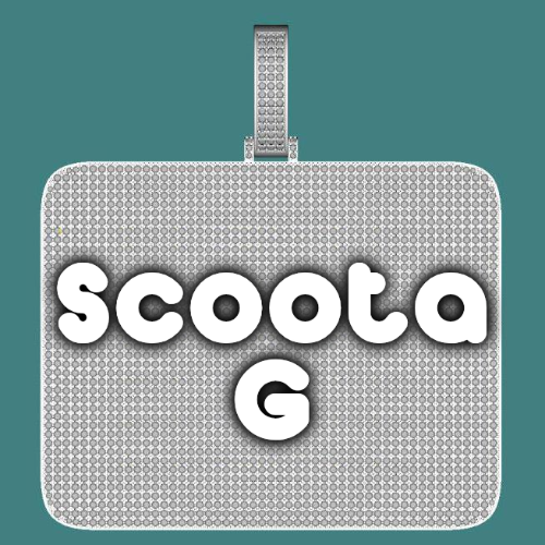 CUSTOM LETTER NECKLACE 3D BIG SQUARE