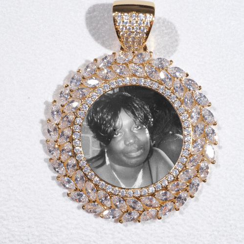 Large 3D Wheat Ear Custom Picture Pendant