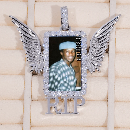 RIP WING 3D CUSTOM PICTURE PENDANT
