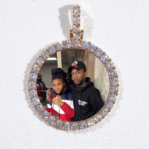 3D CIRCLE CUSTOM PICTURE PENDANT SMALL SIZE