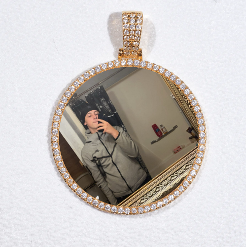 MEDIUM 3D CIRCLE CUSTOM PICTURE PENDANT