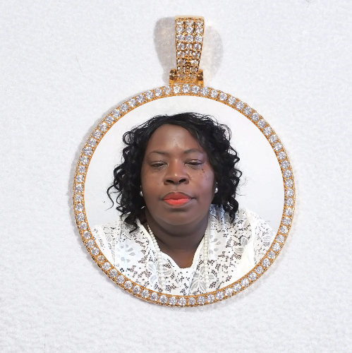 MEDIUM 3D CIRCLE CUSTOM PICTURE PENDANT