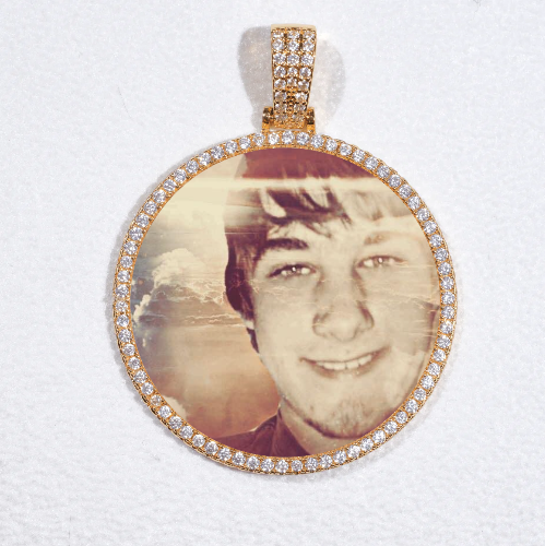 MEDIUM 3D CIRCLE CUSTOM PICTURE PENDANT